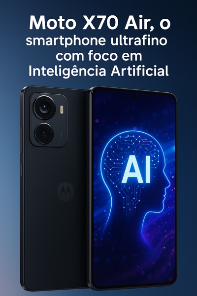 Moto X70 Air - Introdução design futurista