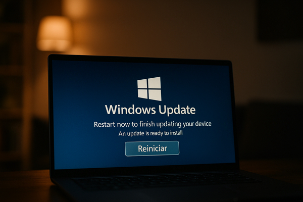 Simulação de atualização falsa do Windows Update