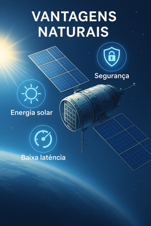 Painéis solares e comunicação de dados entre satélites e Terra