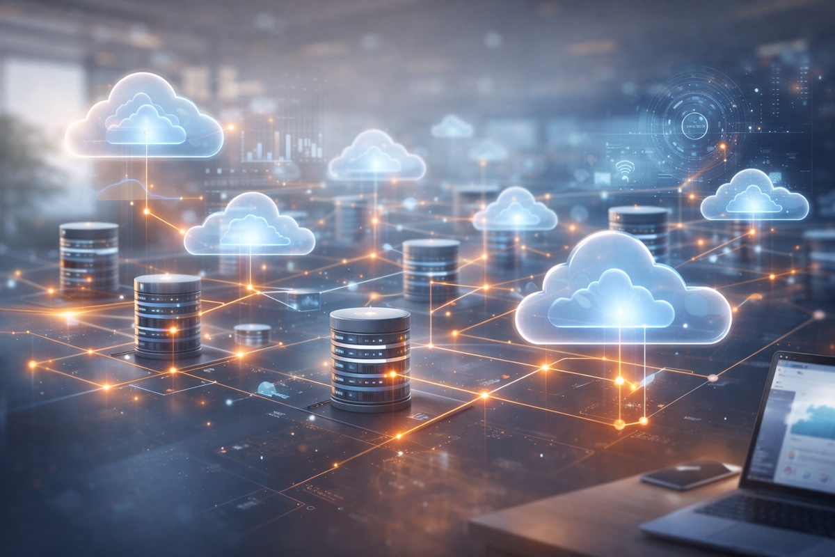 Arquitetura serverless moderna com cloud e performance otimizada