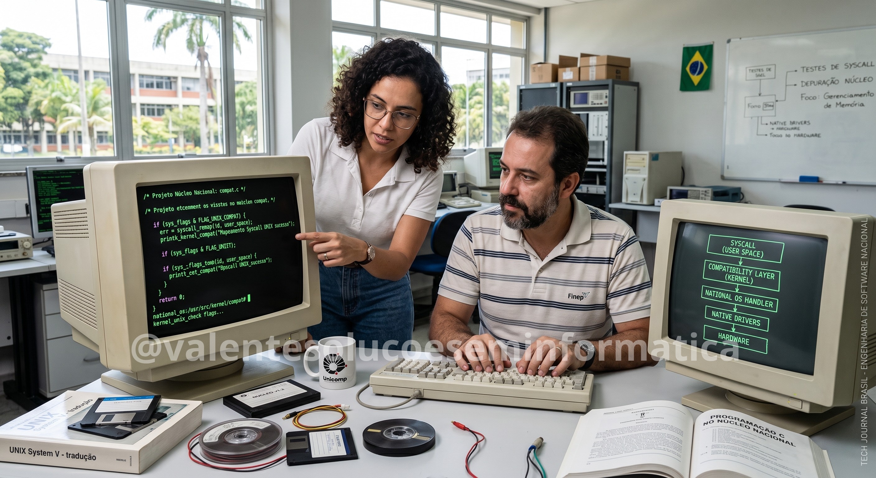 Representação visual de código e arquitetura de kernel em ambiente de mainframe