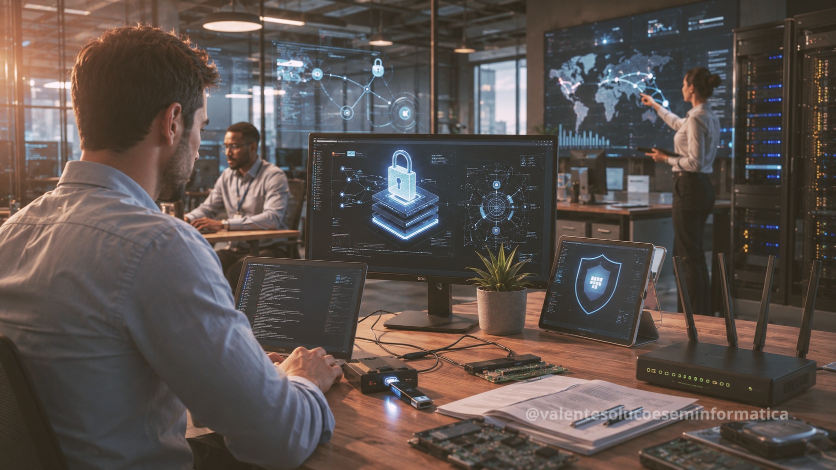 Laboratório de cibersegurança analisando falhas no BitLocker, DHCP e Microsoft Defender