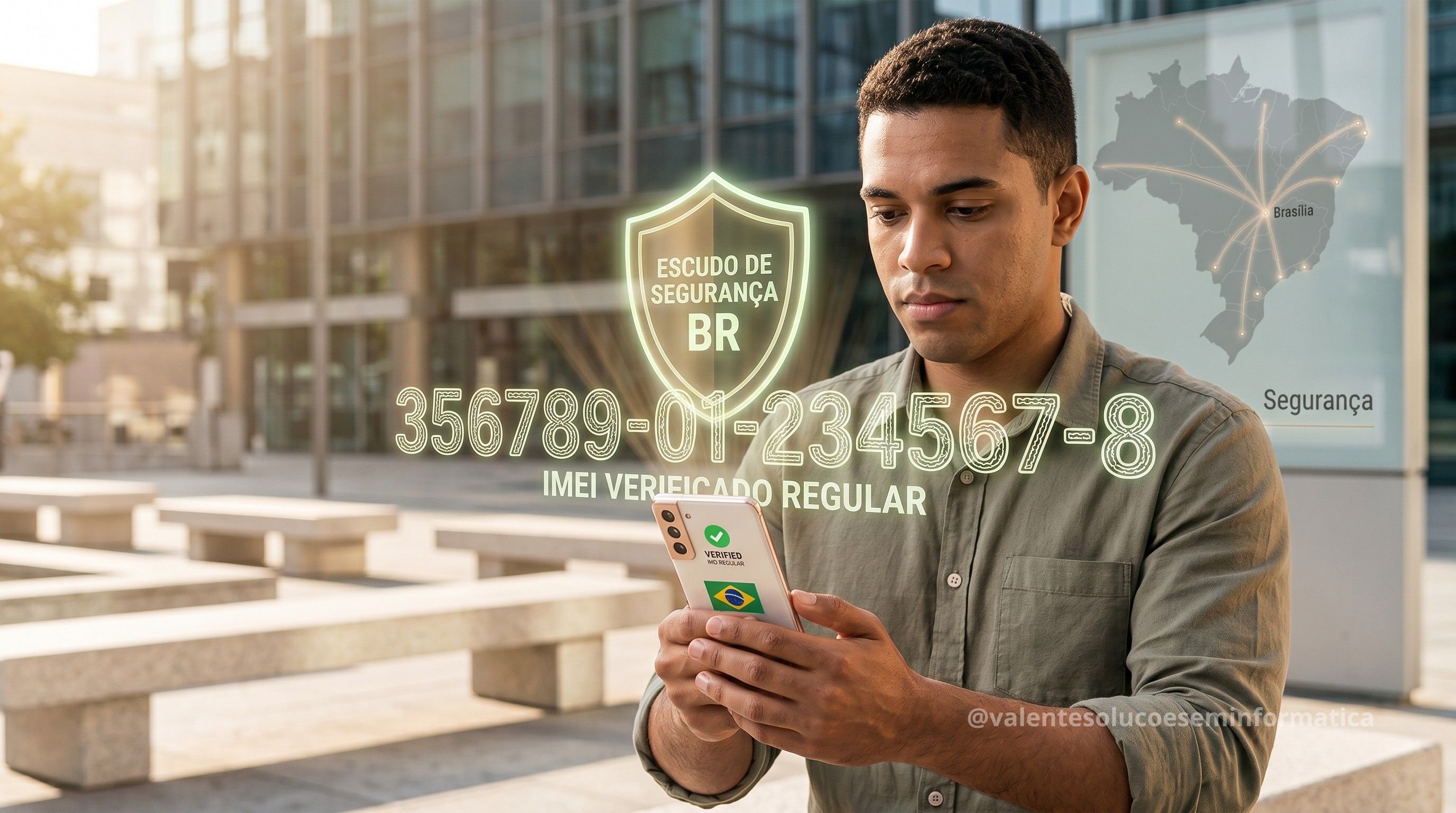Celular protegido por sistema de segurança e consulta nacional por IMEI