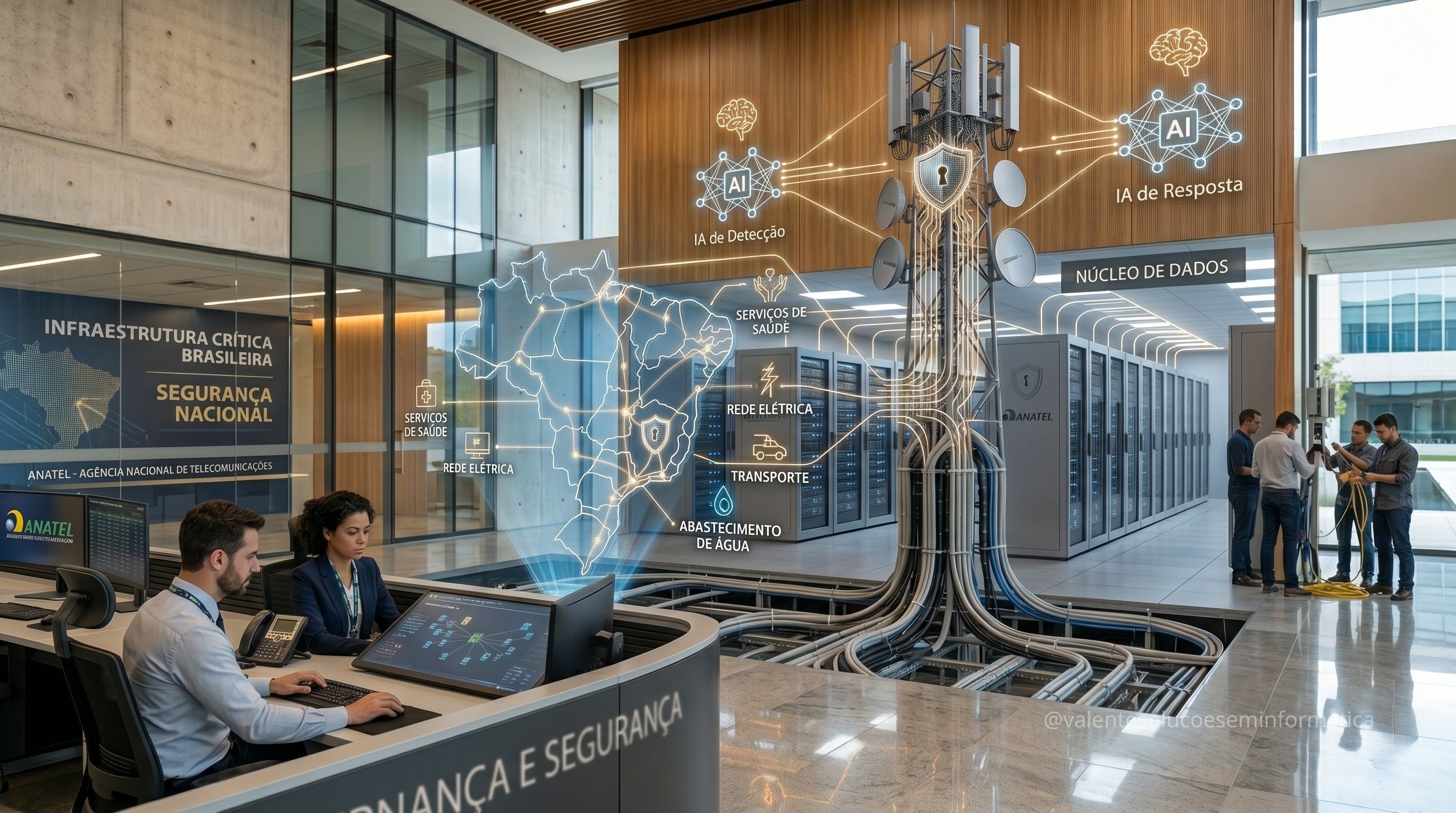 Data center, redes de telecomunicações e governança de segurança cibernética