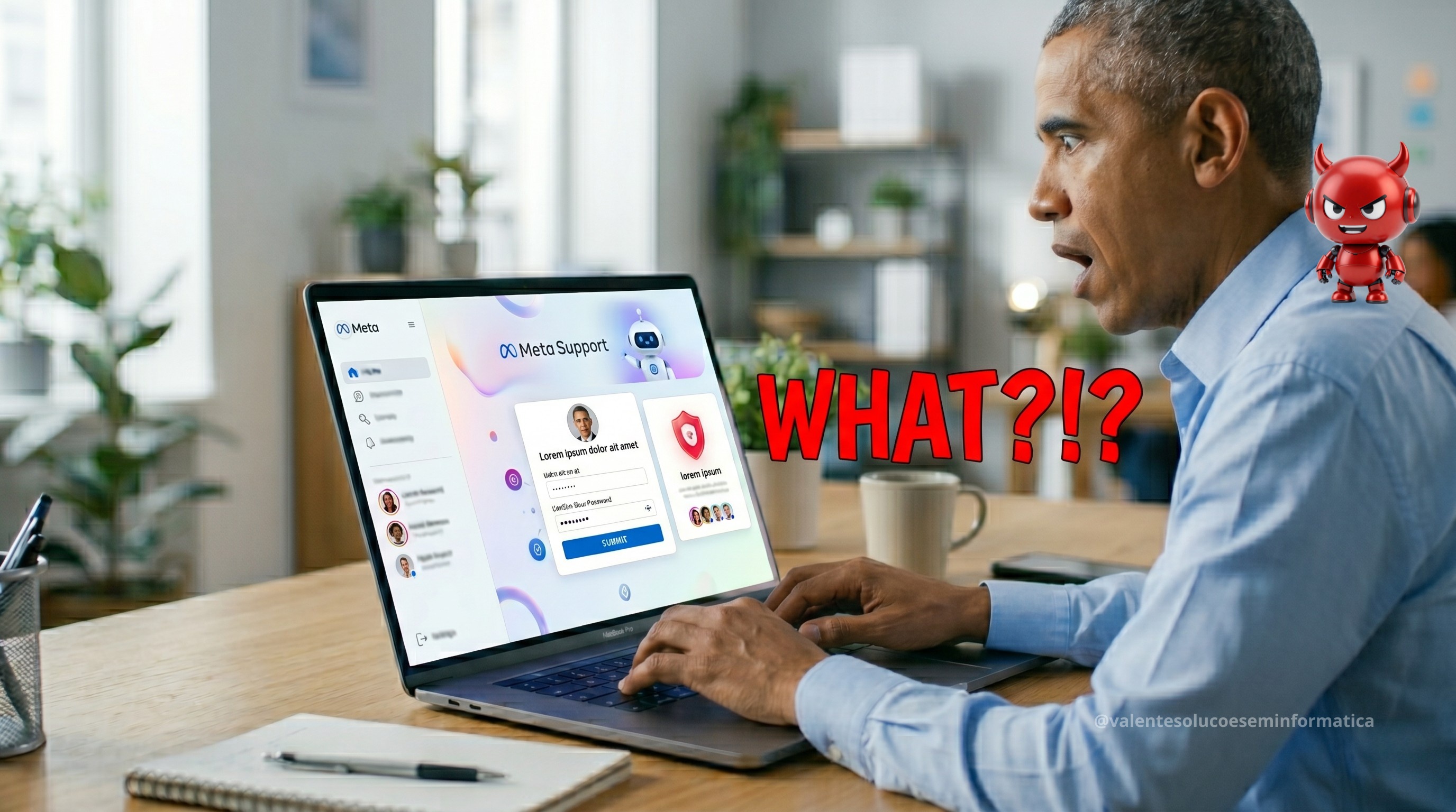 A Casa Branca (era Obama): o perfil, inativo desde 2017, foi invadido e utilizado para disseminar propaganda política iraniana.
