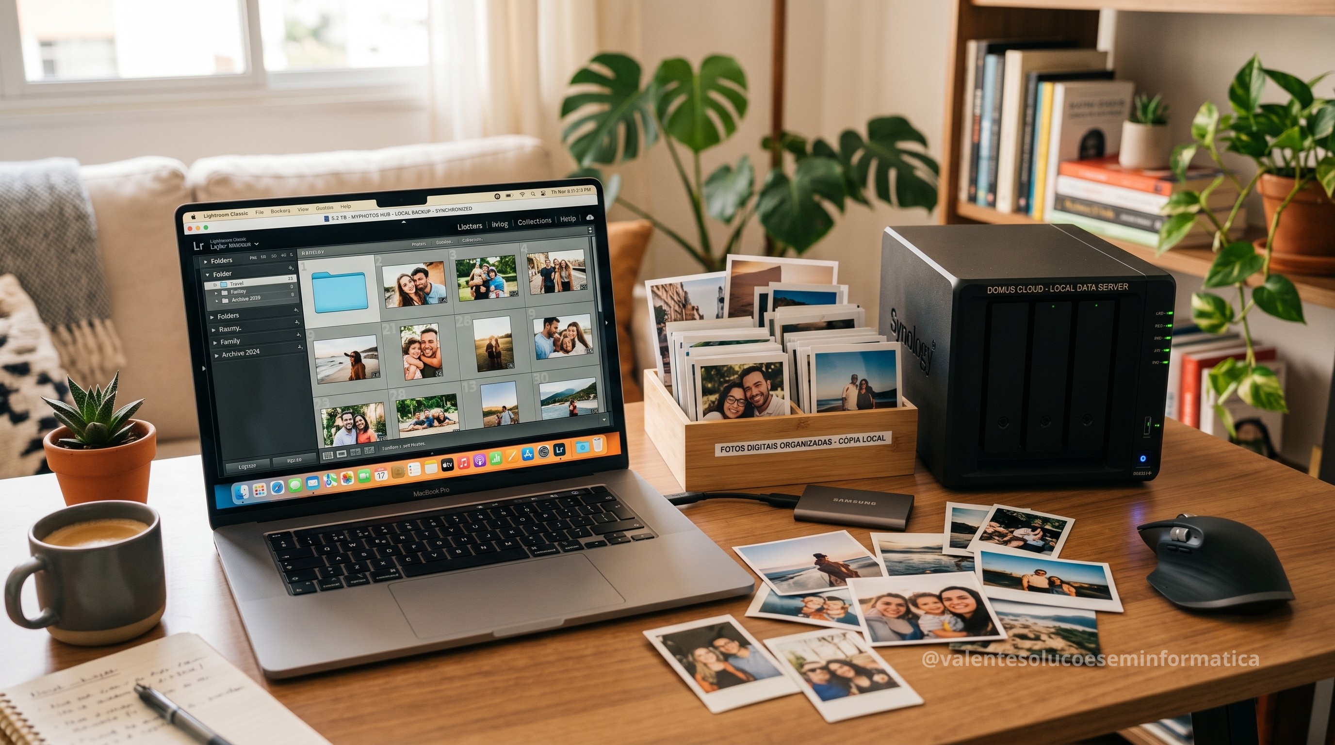 Servidor NAS com backup local de fotos digitais